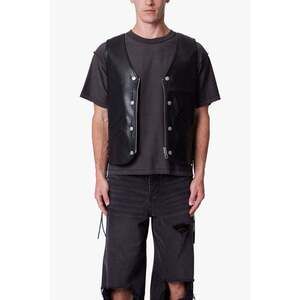 mnml Vintage Biker Vest - Black Size XSBlack / XS